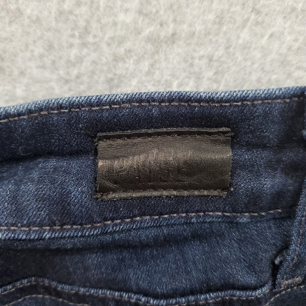 Paige Jeans Womens 31 Blue Denim High Rise Manhattan Bootcut - Picture 10 of 11
